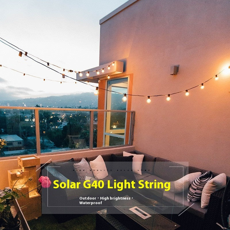Solar Retro Outdoor String Lights