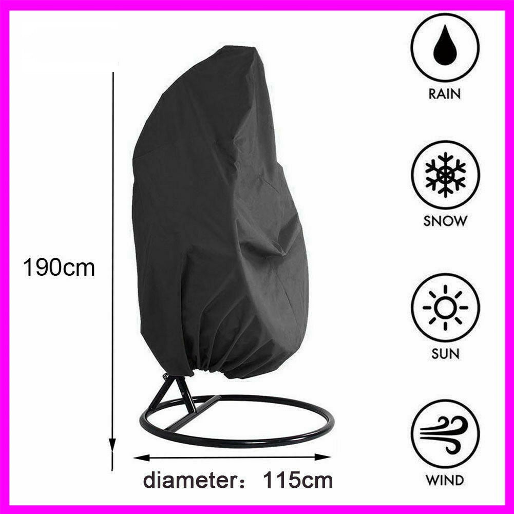 Outdoor black chair cover