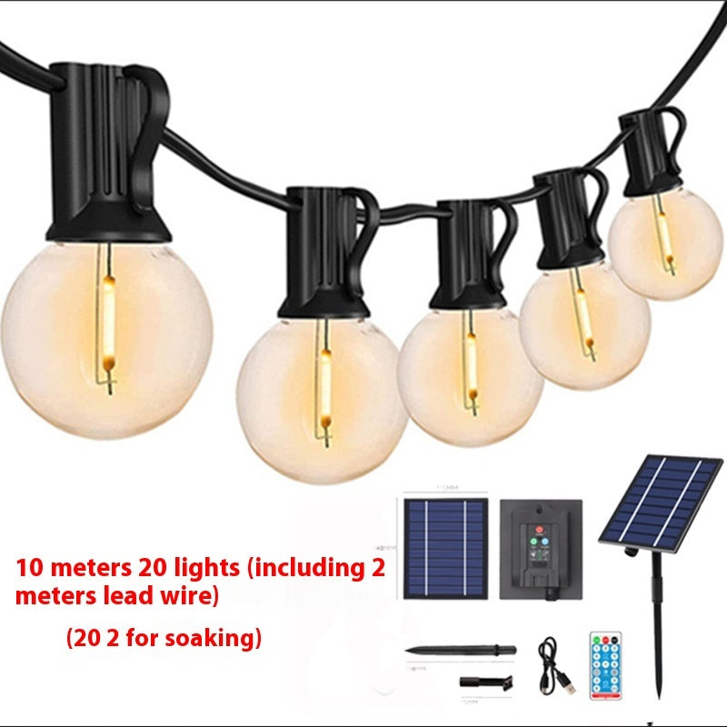 Solar Retro Outdoor String Lights