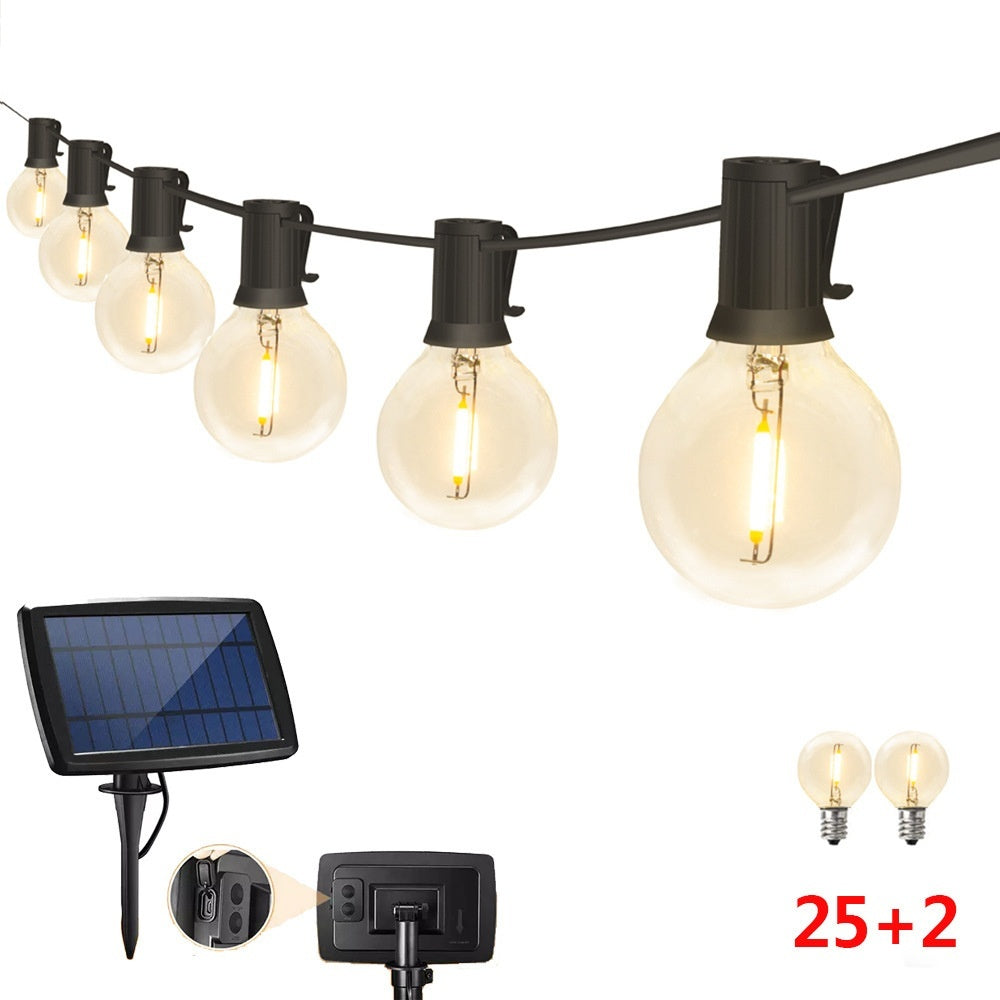 Solar Retro Outdoor String Lights