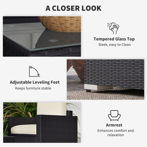 4 Pieces Patio Furniture Set